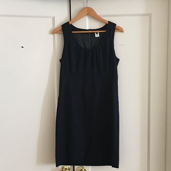 J. Crew Allura Navy Blue Shift Dress Size 4 EUC - Picture 1 of 4